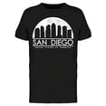 thumbnail image 1 of San Diego City Silhouette  T-Shirt Men -Image by Shutterstock, Male XX-Large, 1 of 2