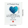 thumbnail image 3 of AuroraX Valentines Day Hug Token Cards Blue Heartfelt Blessing & Encouragement Greeting Card Romantic Love Decorative Valentine'S & Mother'S Day Gifts, 3 of 6