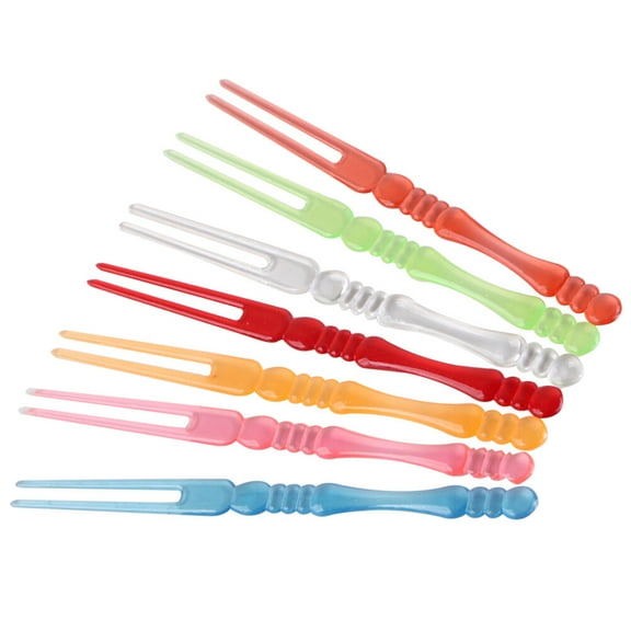 Supvox Appetizer Forks ul 80Pcs 3.9 x 0.2 x 0.2 In