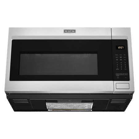 Maytag - 1.9 Cu. Ft. Over-the-Range Microwave with Sensor Cooking and Dual Crisp - Stainless steel