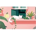 thumbnail image 1 of Pink Debit Card Skin Cat Credit Card Skins Sticker Covering No Bubble Slim Personalized Bank Card Protecting Decals PVC Waterproof Removable Wrap for Transportation Key Card 7.3x5.4Inch DIY, 1 of 8