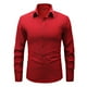 thumbnail image 5 of pstuiky mangas largas para hombre, Camisa de negocios de color sólido de manga larga para hombre, camisa informal de moda para hombre, ropa de abrigo, camisa de solapa de manga larga. l, 5 of 5