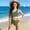 Z02#Army Green, variant on Fesfesfes Child Girls Swimsuit Solid Color Print One Shoulder Monokini Ruffle Splicing Swimwear Girls Summer Holiday One-Piece Bathing Suit
