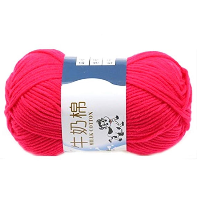 Fil de Coton Lait Chaud Multicolore Bricolage Fil pour Chandail de Bébé Tricot Enfants Tricoté à la Main Tricoter Couverture Fil de Crochet