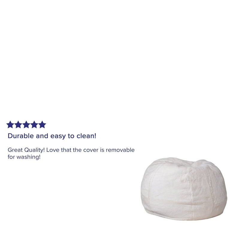 Small white bean bag hot sale