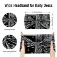 thumbnail image 4 of 4 Packs Thick Boho Stylish Floral Turban Wide Headbands for Women - Non Slip Hairbands for Hair, Sport, Workout, Yoga, Hair Accessories, 4 of 6