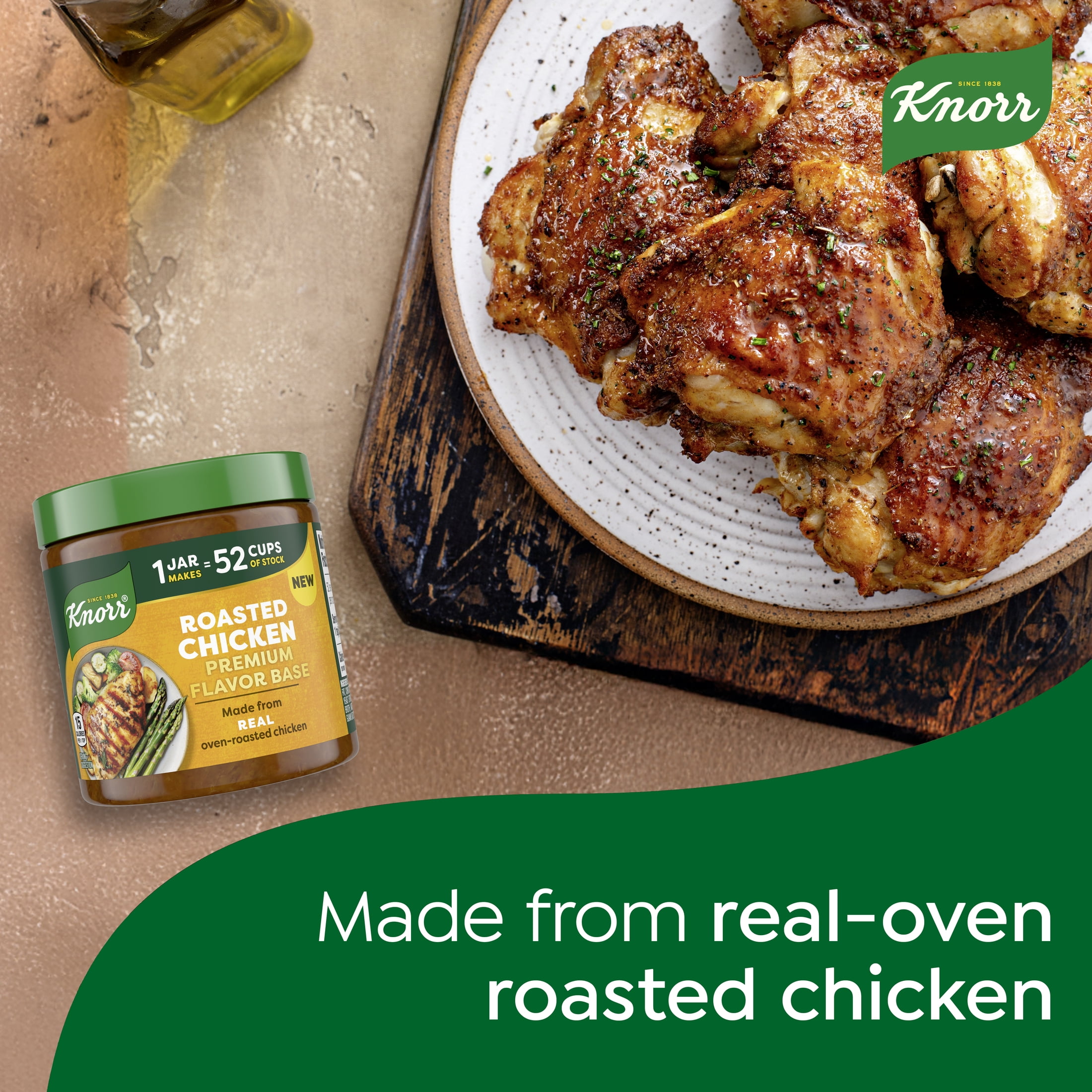 (6 pack) Knorr Bouillon Premium Roasted Chicken Flavor Base, 11 oz
