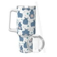 thumbnail image 2 of KLL Cute Hippos Print 40oz Stainless Steel Insulated Car Cup Coffee Mug with Spillproof Lid - Keep Your Drink Hot or Cold on the Go, 2 of 8