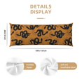 thumbnail image 3 of Fotbe Snake Funda para Almohada Corporal con Diseño, Funda de Microfibra Ultrasuave de 20x54 Pulgadas, Ropa de Cama Elegante, 3 of 7