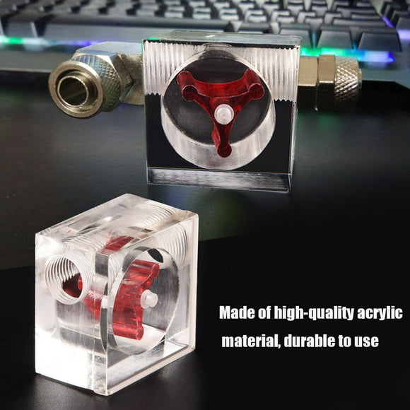 Computer Water Cooling,3 Impeller Flow Meter Way Flow Meter Flow Meter Striking Appearance