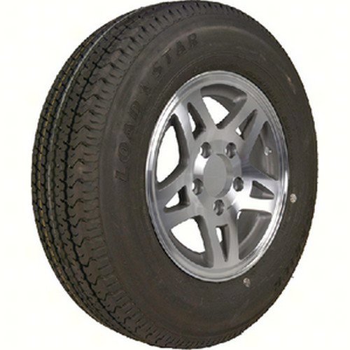 Loadstar 32005JF 13" ST185/80R13 KR03 Radial Tire & Aluminum Split