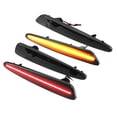thumbnail image 1 of Luz de marcador lateral LED 10440721 Luces de señal de giro traseras delanteras Lámparas de marcador lateral de guardabarros para Chevy Corvette C6 Lente negra Luz LED roja ámbar 2 pares, 1 of 1