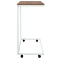 thumbnail image 2 of vidaXL Side Table with Wheels White 55x35x70 cm Engineered Wood, 2 of 4