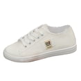 thumbnail image 5 of Rokment Women's Canvas Low Top Fashion Sneakers Vintage Classic Denim Walking Flat Stylish Casual Walking Skate Tennis Shoes White Size 7.5, 5 of 6