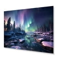 thumbnail image 2 of Designart "Polar Light in Canada II" Landscapes Metal Wall Art, 2 of 5