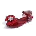 thumbnail image 7 of Linfrsh Girls Dress Shoes Girls Sandals Closed Toe Heels Wedding Party Girls Dress Shoes Toddler Little Big Kid(Red,Size8), 7 of 7