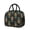 Black-6, variant on Lunch Bag Lunch Box for Women Reusable Insulated Lunch Bags,Water-Resistant Pineapple Pattern Cooler Lunch Tote Bag, Large Capacity for Work Travel Picnic