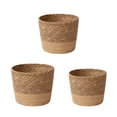 thumbnail image 3 of 3x cesta para macetero Macarena tejida natural organizador decoración almacenamiento, 3 of 8