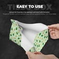 thumbnail image 5 of Lsque Avocado Printed Long Tissue Box Cover Holder, Facial Paper Organizer Dispenser,Triangle with Bottom Belt, PVC Leather Decorative Organizer, 5 of 9