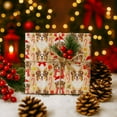 thumbnail image 4 of American Eskimo Christmas Wrapping Paper Rolls, American Eskimo Holiday Gift Wrapping Paper Merry Christmas, 4 of 7