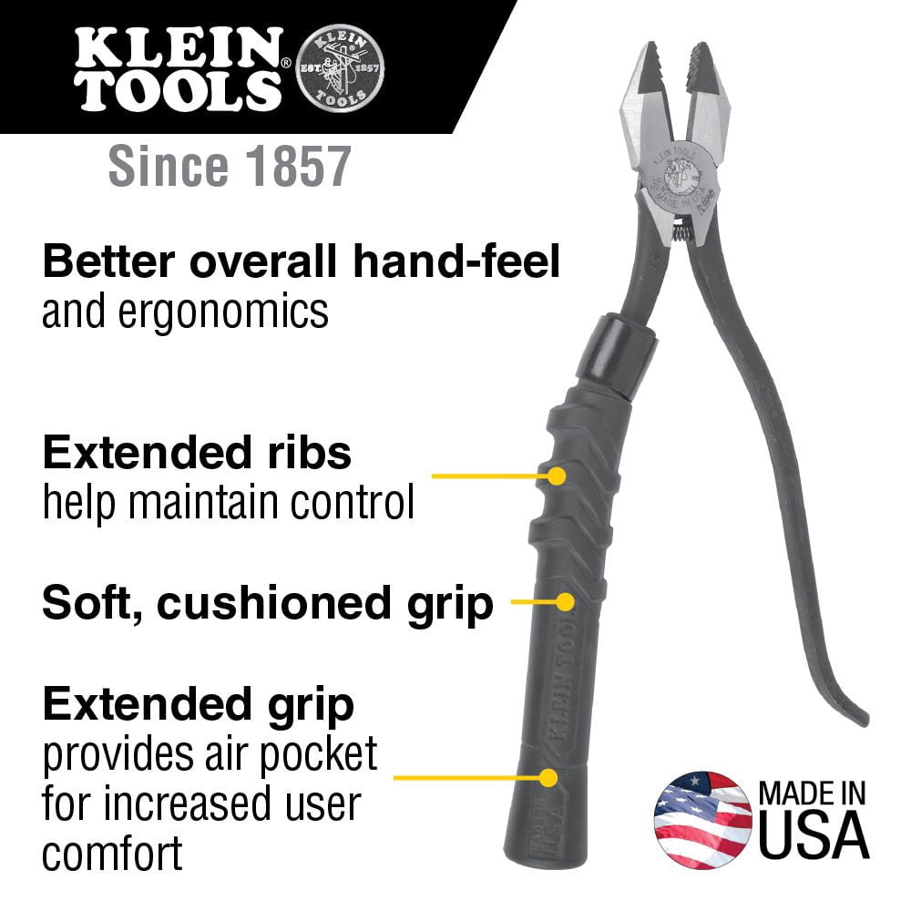 Klein Tools M200ST 4-Piece Comfort Grip Kit for Ironworker's Slim-Head Pliers