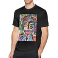thumbnail image 5 of Jean Michel Basquiat Men's T Shirt Cotton Tee Basic Short Sleeve Crewneck Shirt Tops Black, 5 of 5
