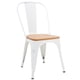 thumbnail image 1 of Silla Tolix Vintage Con Asiento Madera Para Comedor Hogar blanco, 1 of 9