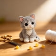 thumbnail image 2 of Eqslft 1PC Tiny 3D Beaded Animal DIY Kit, Beads for Crafts, Handmade Bead Art Mosaic Set, Stress Relief Creative DIY Decoration Gifts with Instructions, 2 of 5