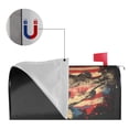 thumbnail image 5 of PHELIKA Bass Fish Jumping American Flag 04 Magnetic Mailbox Covers Standard Size 25.5"H x 21"W, 5 of 8
