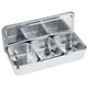 thumbnail image 5 of BRI Caja de condimentos de acero inoxidable de 3 rejillas para el hogar, juego de recipientes para especias con tapa para cucharas, 5 of 10