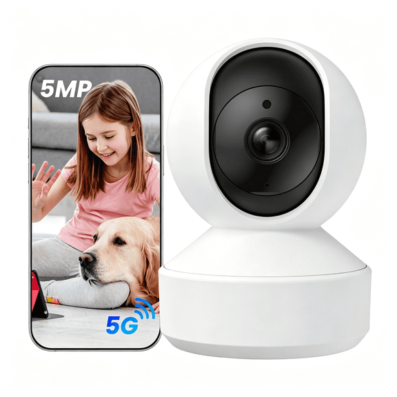 GASTROPOD 3K 5Mp Baby Camera for Room Pt Wi-Fi Auto Tracking Baby Monitor with Camera&Audio Home Cameras Indoor 2-Way