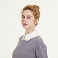 thumbnail image 3 of YooGuoGuo Fake Collar Detachable Blouse Pearl Dickey Collar Chiffon Half Shirts Faux False Collar for Women Girls, 3 of 7