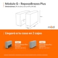 thumbnail image 2 of Reposabrazos Plus Para Sala Seccional Modular Adapti Gris Niebla | Modulo G, 2 of 9