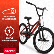 Huffy 20 Schema BMX-Style Bike, Fits Riders 44”+, Red, Kids/Teens, Unisex