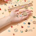 thumbnail image 4 of 1bag 30pcs 30 styles Alloy Enamel Pendants Mixed shapes Pink 12~24.5x7~23.5x1~6.5mm Hole: 1.5~2.5mm 1pc/style, 4 of 5