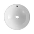 thumbnail image 4 of DeerValley DV-1V062 White Ceramic Circular Vessel Sink Bathroom Sink Round Vanity Basin Bowl with Overflow (16.46'' L x 16.46'' W x 6.25'' H), 4 of 10