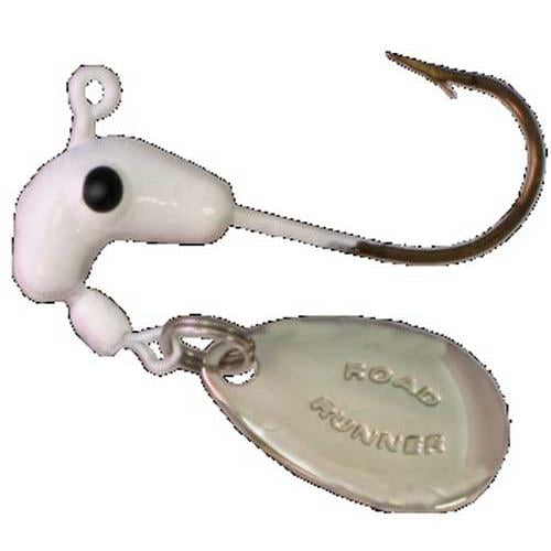(2 pack) Blakemore Road Runner Heads, White, 1/32 oz. 5 Pack