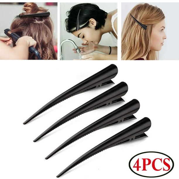 Dicasser Large Alligator Clips for Hair Styling, Hair Coloring, 5 inch Rust-Proof Durable Non-Slip Duckbill Metal Clips for Women Thick Fine Hair(4PCS) Dicasser Large Alligator Clips for Hair Styling, Hair Coloring, 5 inch Rust-Proof Durable Non-Slip Duckbill Metal Clips for Women Thick Fine Hair(4PCS)