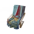 thumbnail image 4 of Art Soft Flannel Fleece Blanket, Baby Boy Paintings Ship in the Waves of Ocean Sun Kids Girls Nursery Picture, Cozy Plush for Indoor and Outdoor Use, 60" x 80", Teal Red Earth Yellow, by Ambesonne, 4 of 6