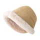 thumbnail image 1 of Sonducket Gorro de pescador de punto Gorro con pompón para mujer forrado de seda Gorro impermeable Gorro con visera unisex para mujer Sombreros B, 1 of 6