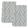 thumbnail image 2 of Wood Grain Kitchen Towels Set of 2, Vintage Geometric Wooden Planks Brown Green Absorbent Dish Towels for Kitchen, Microfiber Hand Towel, Quick Drying Tea Towel for Cleaning Decorative Dishcloths, 2 of 7
