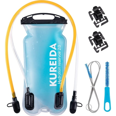 Dual Hydration Bladder 2 Liter,Leak Proof 2L Water Bladder,BPA Free