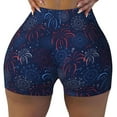 thumbnail image 2 of Lsque Firework Pattern High Waisted Biker Shorts for Women-Tummy Control Fitness Athletic Workout Running Yoga Gym Shorts,Moisture-Wicking-Large, 2 of 9