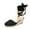 BLACK-CANVAS, variant on Women's Wedge Sandals Platform Close Toe Espadrilles Strappy Ladies 2.5 Inch Sandals Cute Fashion Comfy Beach Vocation Dressy Summer Shoes