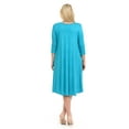 thumbnail image 4 of Pastel by Vivienne Women's A-Line Trapeze Midi Dress Plus Size Jade XX-Large, 4 of 4
