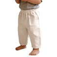 thumbnail image 5 of SONXAHE Solid‑Tone Casual Pants for Infant Boy Harem‑Cut Casual Pants Indoor Play Bottoms, 5 of 5