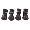 thumbnail image 5 of Methold 4 unids/set de zapatos para cachorros de perro, botas de lluvia impermeables para mascotas de PU, zapatos protectores elásticos antideslizantes Type6 NO6 Methold CBP571994, 5 of 5