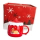 thumbnail image 5 of Taza de café de Navidad Bebidas Taza de té y tapa Taza de cerámica de Navidad decorativa de 430 ml para oficina Cocina Fiesta de Acción de , BLESIY Taza de café, 5 of 8