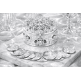thumbnail image 3 of Joice Silver Metal Round Rhinestone Wedding Arras Box Set with Unity Coins, 3 of 4
