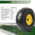 thumbnail image 2 of Roromall Set of 2 Lawn Mower Tire 15x6.00-6 4PR Lawn Mower Tire, Tractor Turf Tire, Garden Tire, 2 of 5